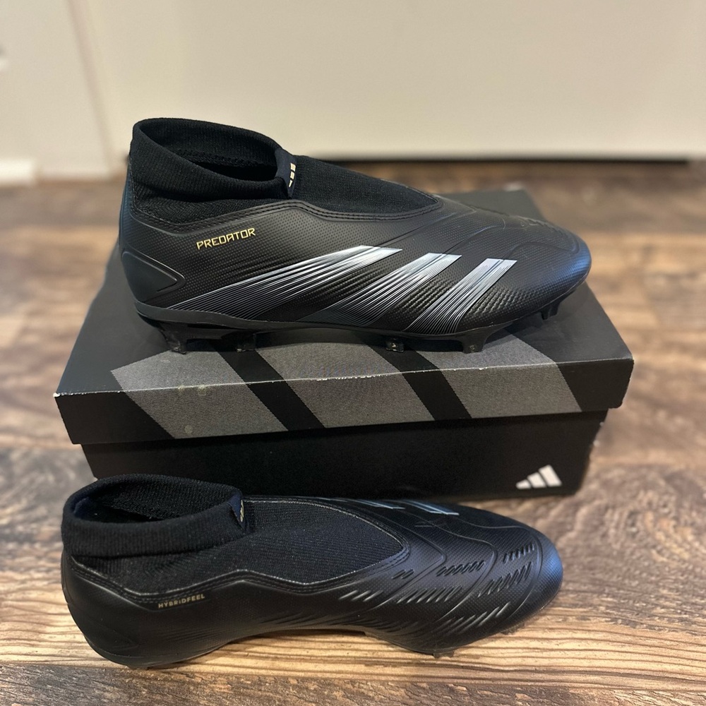 Adidas Predator Men's Black and Gray Soccer Cleats